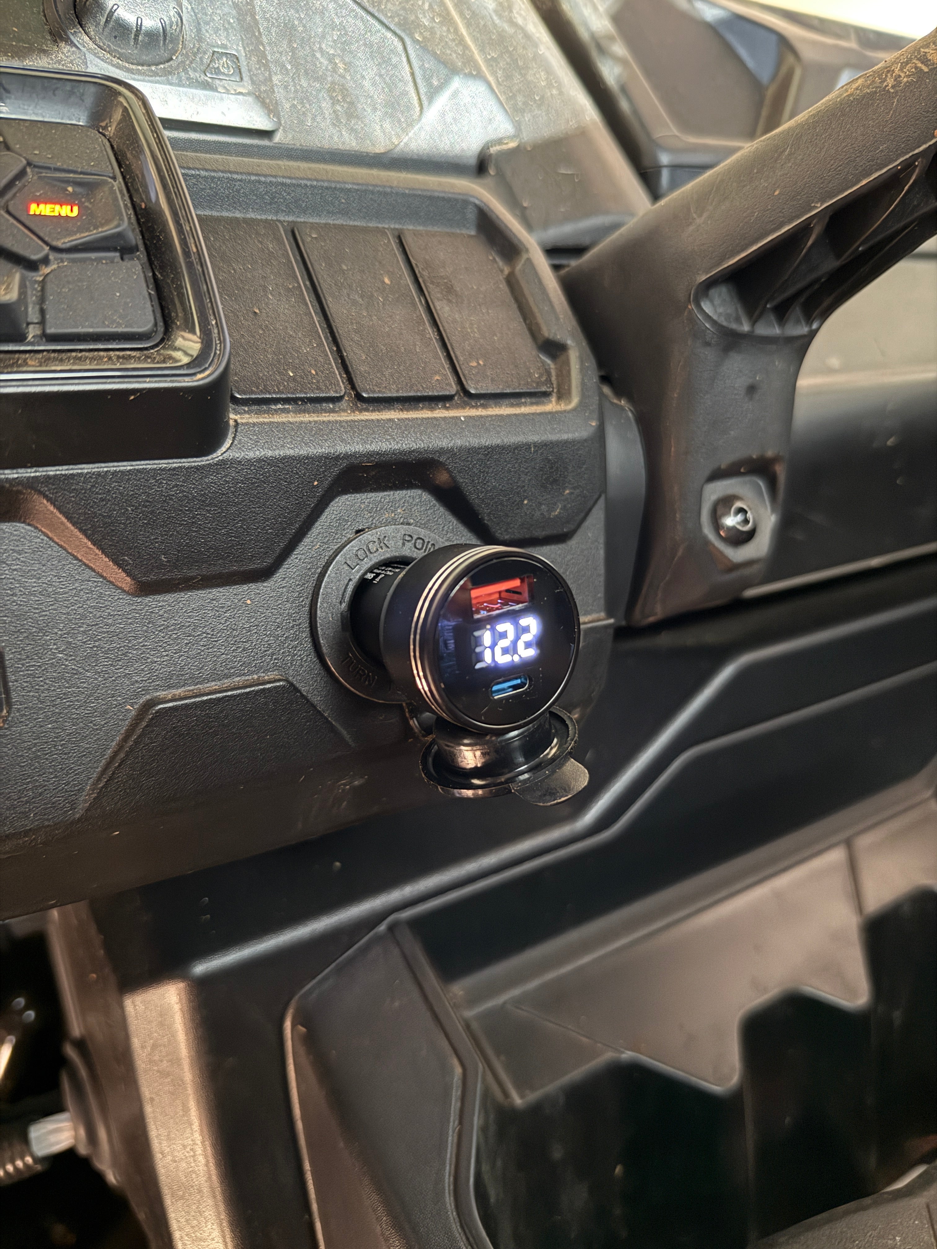 14Ow USB-C Cigarette Lighter Adaptor with USB-A